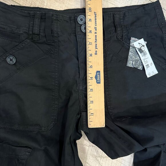 GARAGE WOMENS BLACK FLARE CARGO PANTS SIZE 5 NEW - Picture 9 of 12